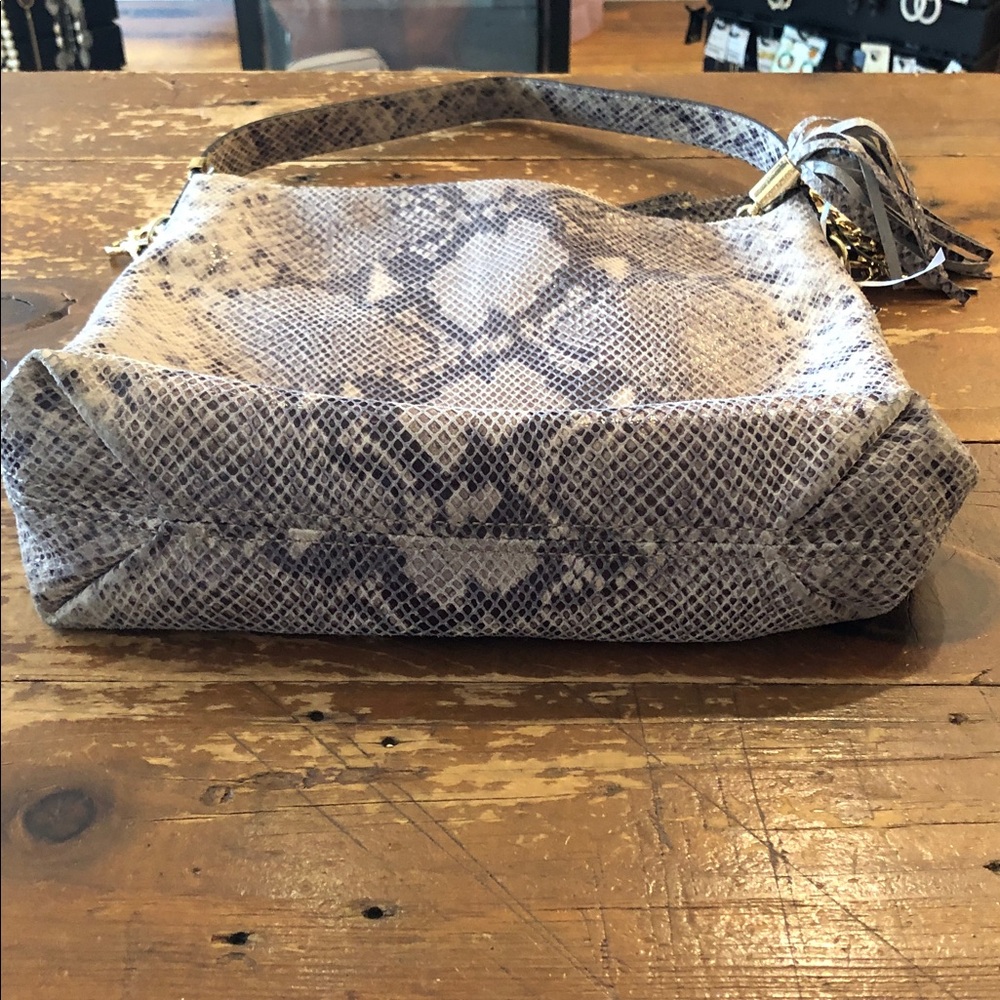 Michael Kors Gray Snakeskin Patterned Women's Bag - image 2